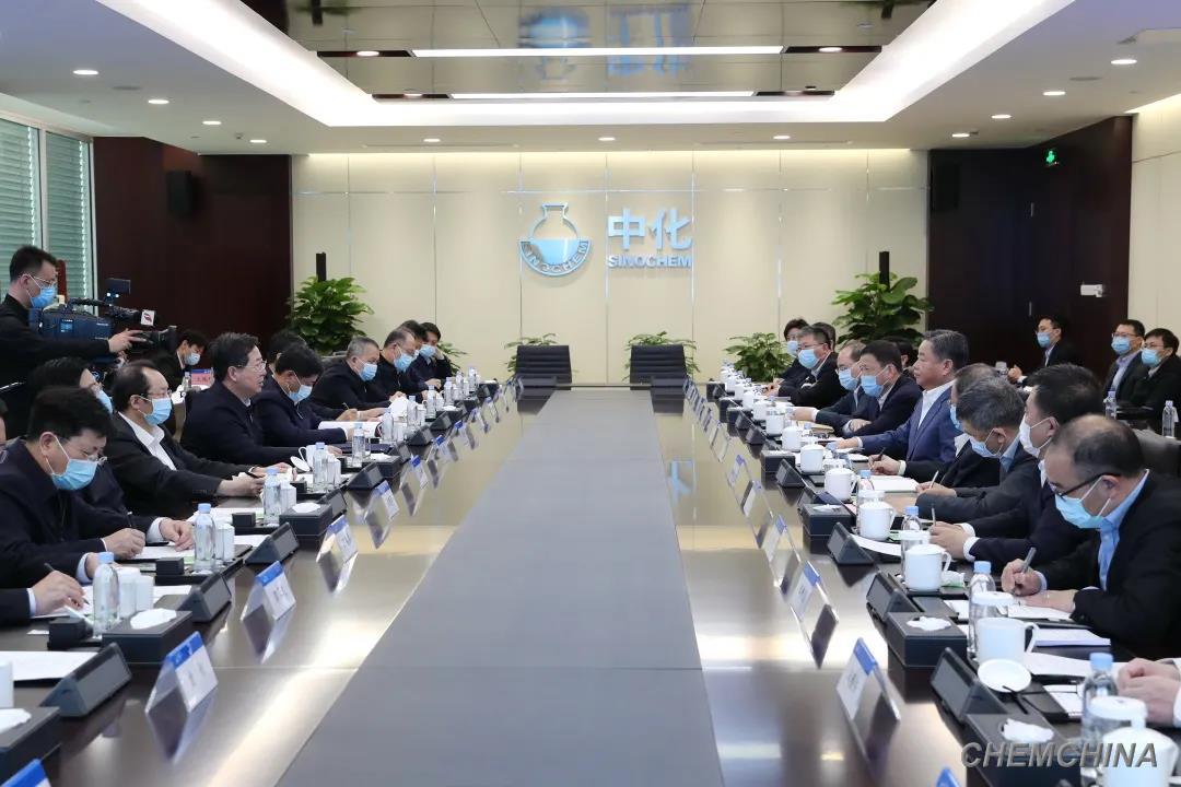 中化集团、中国化工与山西省举行会谈并签署项目合作协议